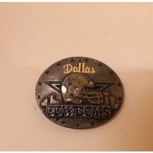 Vintage 1995 Dallas Cowboys Silver Belt Buckle - Siskiyou 5th limited edition